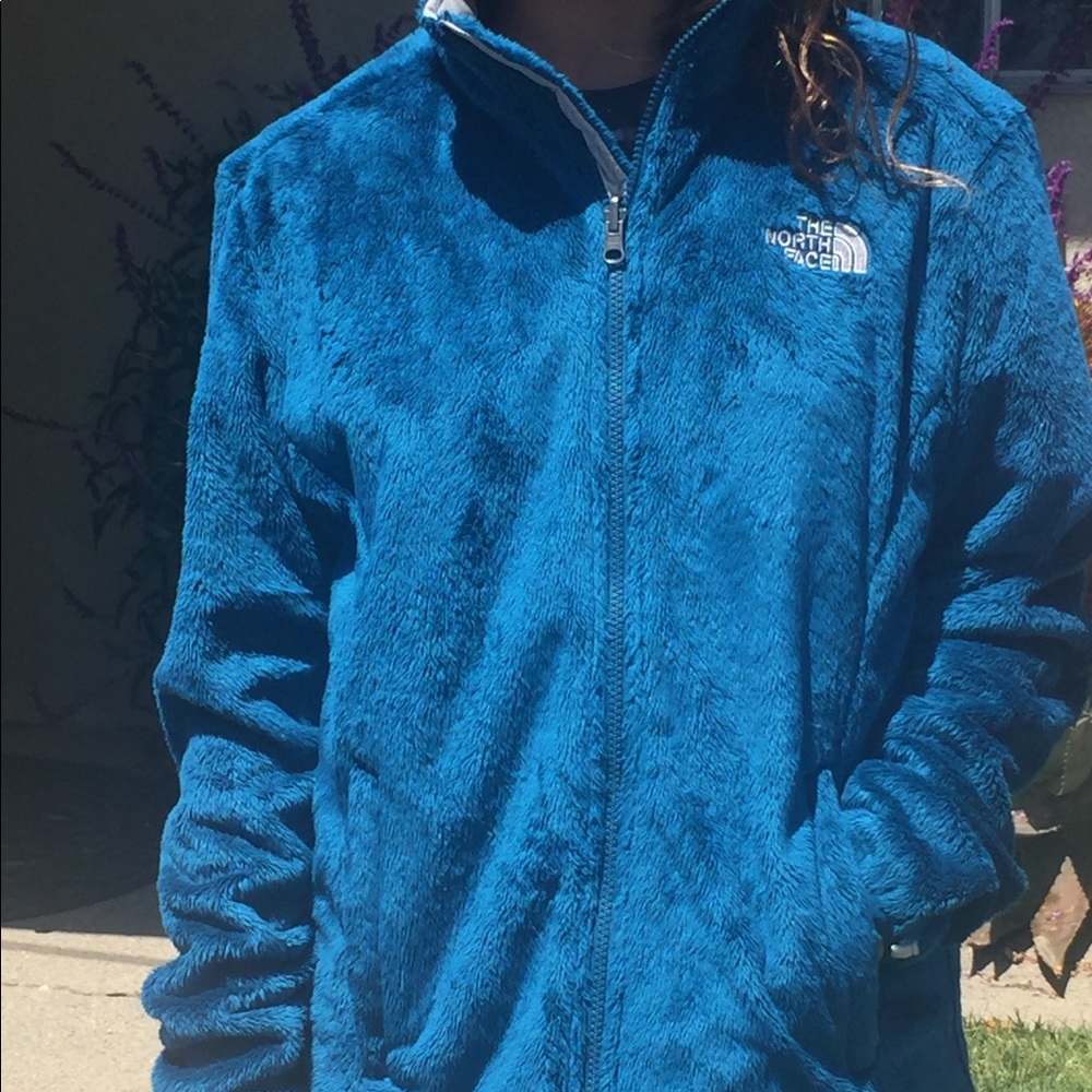 Teal/Ocean Blue North Face Jacket View 2